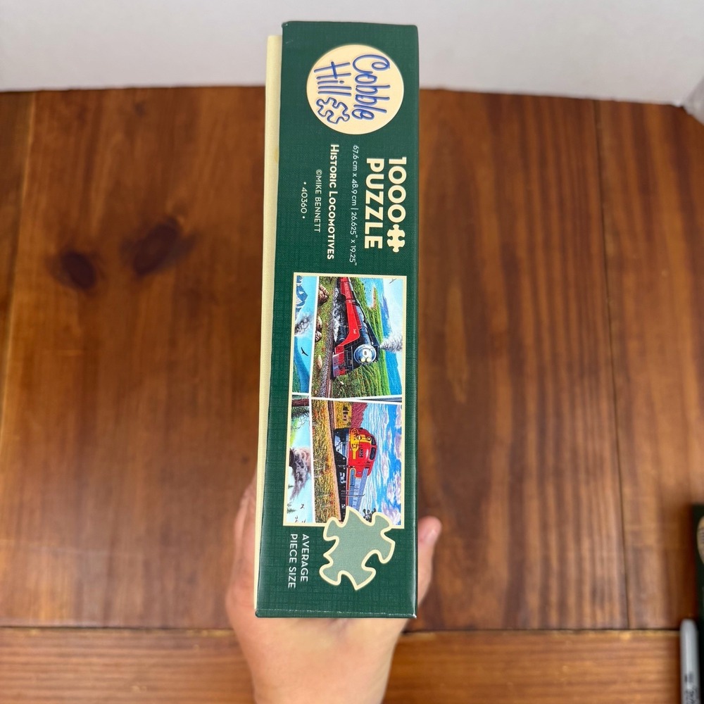 Historic Locomotives 1000 Piece Jigsaw Puzzle Cobble Hill New - Picture 5 of 5